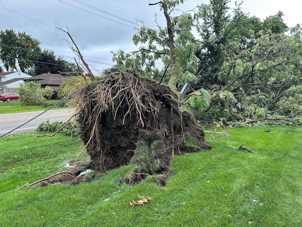 Thunderstorms leave Michigan and Ohio in Disarray